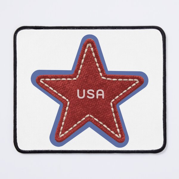 Item preview, usa embroidered star designed and sold by retrocreations|.