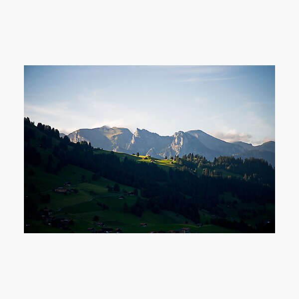 Last rays, Zweisimmen, Switzerland Photographic Print