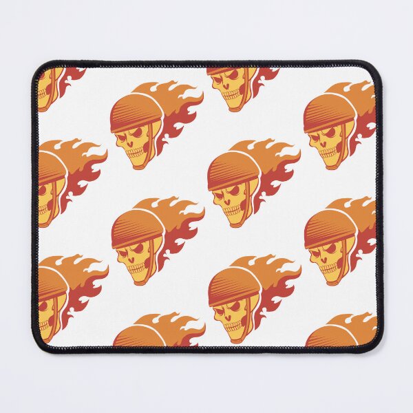 Item preview, Burning Skull On Fire - Hardcore Biker Graphic designed and sold by Mini Pixel Perfect Co..