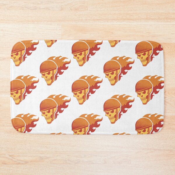 Item preview, Burning Skull On Fire - Hardcore Biker Graphic designed and sold by Mini Pixel Perfect Co..