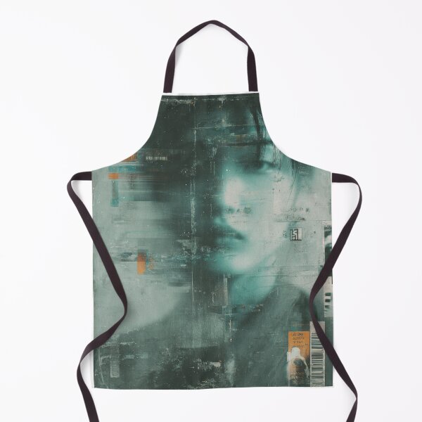 Item preview, Soft Signal Liminal Cyberpunk Glitch Portrait Art Print designed and sold by WartonnoArt.