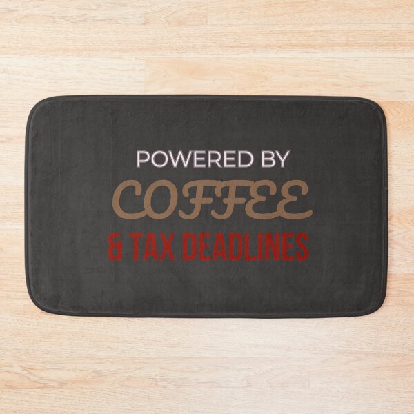 Item preview, Powered by Coffee & Tax Deadlines Shirt – Funny Accountant CPA Gift designed and sold by arceeddesign.