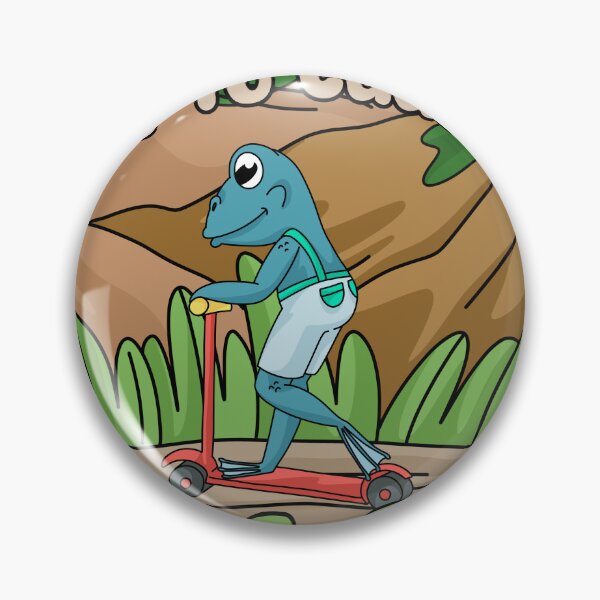 Item preview, Funny Frog Riding A Scooter Off To Cause A Kurfuffle By ColorMeMarley designed and sold by ColorMeMarley.