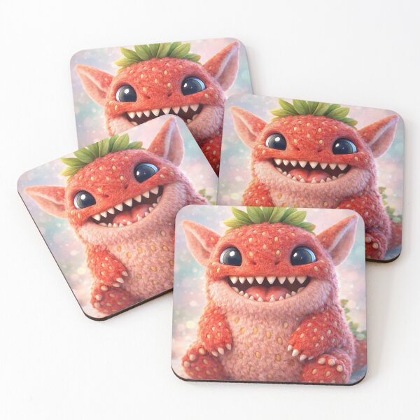 Item preview, Baby  little strawberry monster designed and sold by LuluLeb.