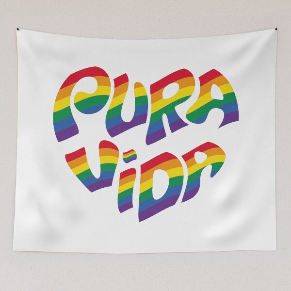 Item preview, Pure Life Rainbow Heart – Retro Groovy Style Text designed and sold by charlypicazo.