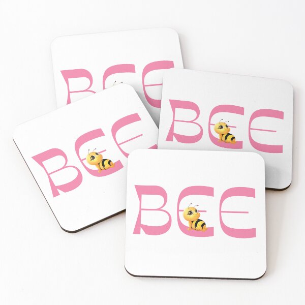 Item preview, BEE Word Art - Cute Cartoon Bee Replacing the Letter E designed and sold by Love3Happy.
