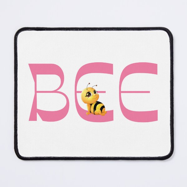 Item preview, BEE Word Art - Cute Cartoon Bee Replacing the Letter E designed and sold by Love3Happy.
