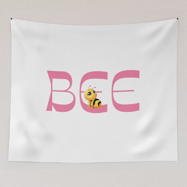 Item preview, BEE Word Art - Cute Cartoon Bee Replacing the Letter E designed and sold by Love3Happy.