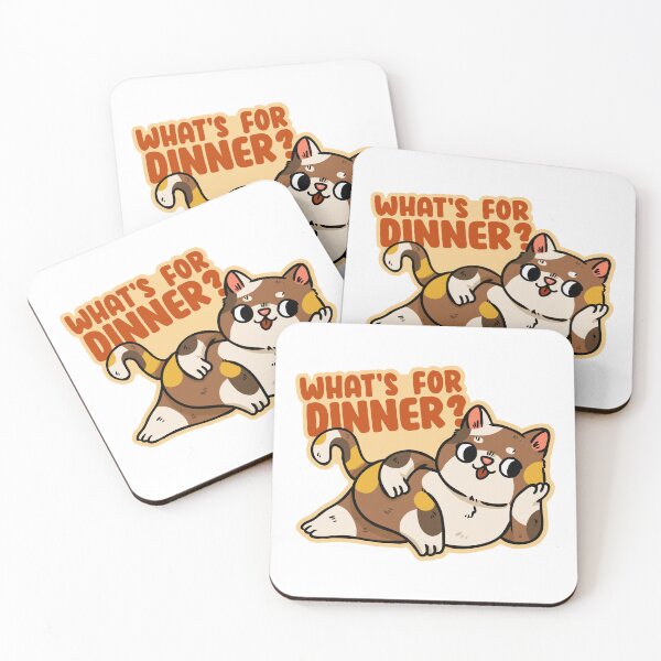 Item preview, Sassy Calico Cat What's For Dinner? designed and sold by mjmcb.