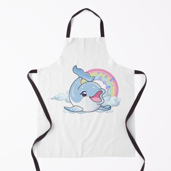 Item preview, Playful Dolphin - Cute Blue Dolphin with Rainbow and Hearts in the Clouds designed and sold by Love3Happy.