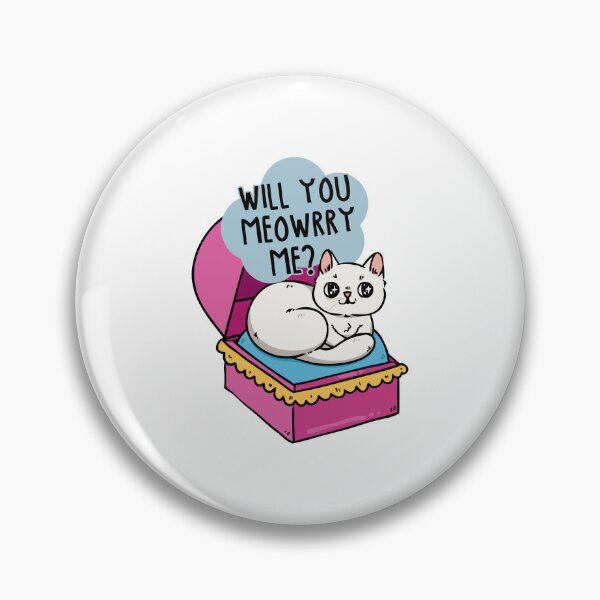 Item preview, Will You Meowrry Me? Cute Wedding Proposal Cat designed and sold by mjmcb.