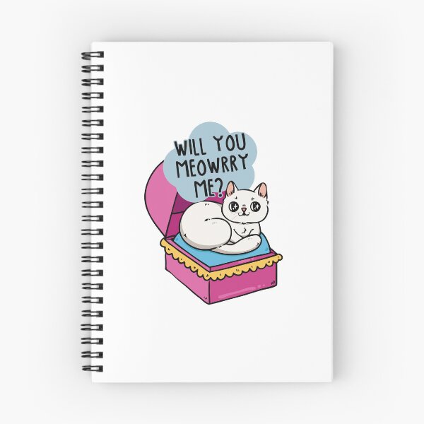 Item preview, Will You Meowrry Me? Cute Wedding Proposal Cat designed and sold by mjmcb.