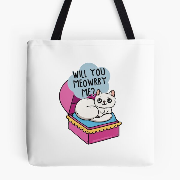 Item preview, Will You Meowrry Me? Cute Wedding Proposal Cat designed and sold by mjmcb.