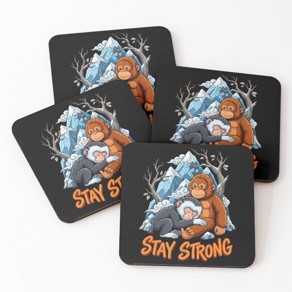 Item preview, Sleeping Baby Snow Monkey On Orangutan Toy Stay Strong designed and sold by Tong4130.
