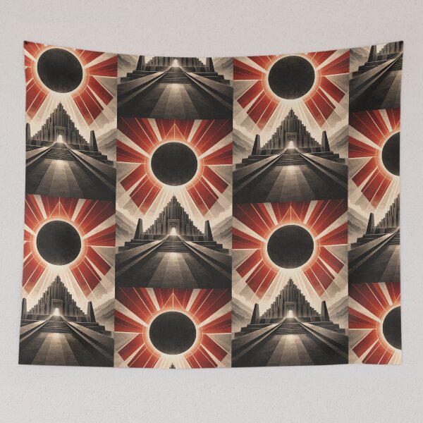 Item preview, Brutalist Black Sun Eclipse Empire Poster Art designed and sold by Atlas Poster Co..