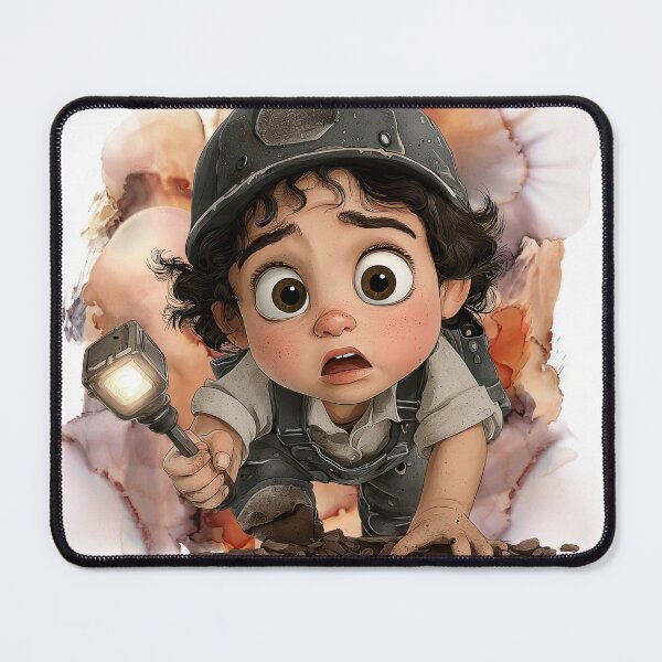 Item preview, Brave Little Explorer – Wide Eyed Adventure Kid Illustration designed and sold by ChenEngEng.