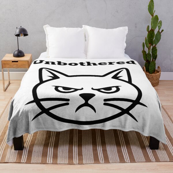 Item preview, Unbothered Grumpy Cat Face Shirt – Minimalist Angry Cat Logo Meme Design designed and sold by Design-Pro-21.