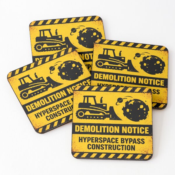 Item preview, Galactic Bypass Construction Warning Sign designed and sold by agearb.