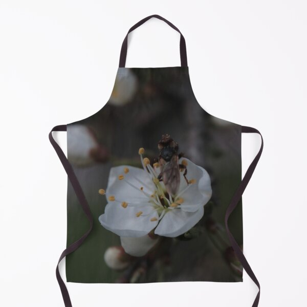 Item preview, Hoverfly on White Fruit Tree Flower Macro designed and sold by vikko-art.