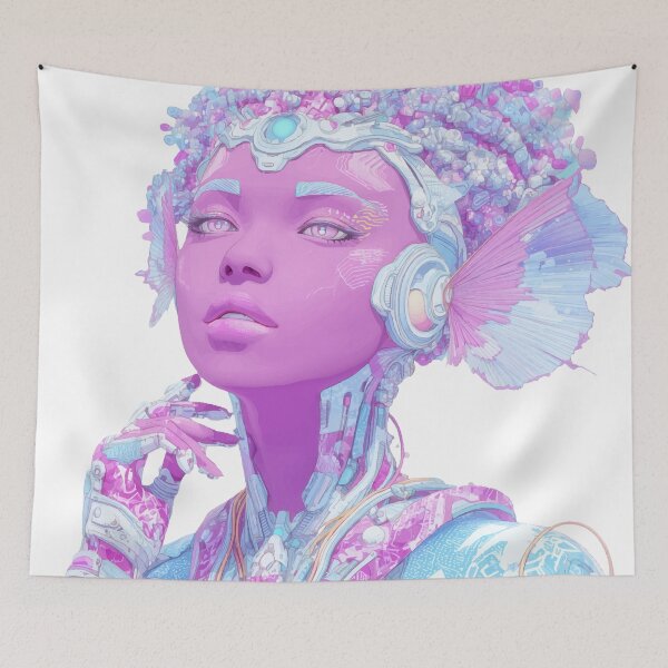Item preview, vibrant psychedelic art designed and sold by Robindunet.
