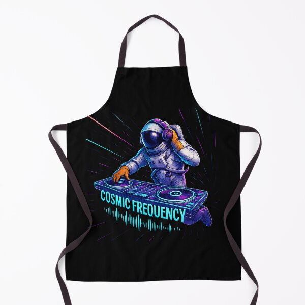Item preview, Cosmic Frequency - Astronaut DJ Mixing on Holographic Turntables in Space designed and sold by MKreative Studio.