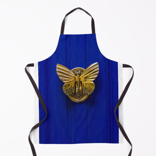 Item preview, Golden Butterfly Door Knocker On A Deep Blue Door Creates Elegant, Luxurious Welcome designed and sold by Nmallia.