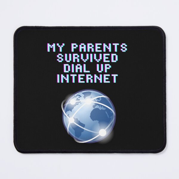 Item preview, My Parents Survived Dial Up Internet – funny retro 90s design for millennials designed and sold by ChameraDesign.