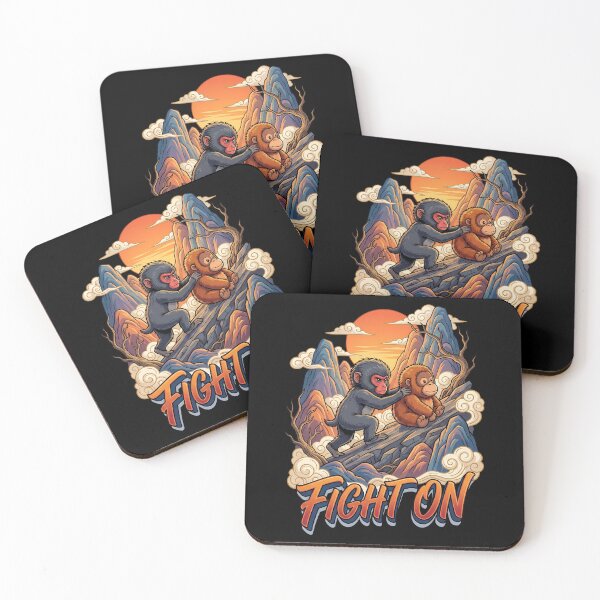 Item preview, Active Snow Monkey Pushing Orangutan Toy Fight On Design designed and sold by Tong4130.
