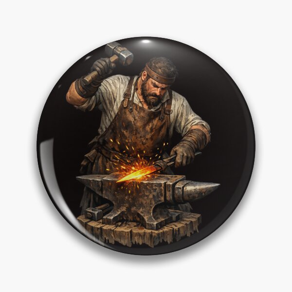 Item preview, Blacksmith at the Forge — Strength and Craftsmanship designed and sold by Tadeusz1.
