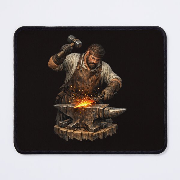Item preview, Blacksmith at the Forge — Strength and Craftsmanship designed and sold by Tadeusz1.