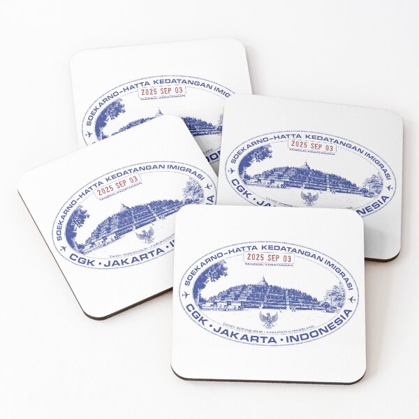 Item preview, Passport Stamp - Jakarta, Indonesia designed and sold by travelwitheric.