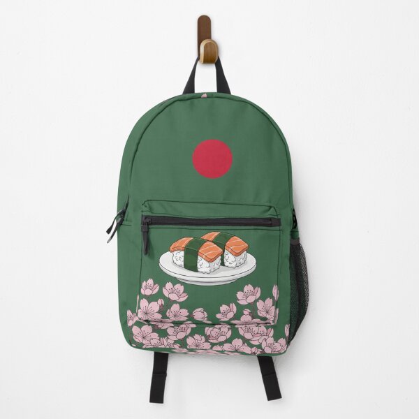 Item preview, Sushi Sakura Japanese Red Sun Backpack designed and sold by octozap.