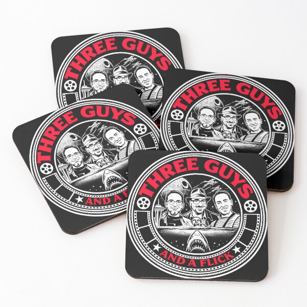 Item preview, 3 Guys And A Flick Logo With White Background designed and sold by ToneyLarson1.