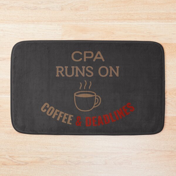 Item preview, CPA Runs on Coffee & Deadlines – Funny Tax Accountant Shirt Gift designed and sold by arceeddesign.