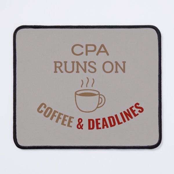 Item preview, CPA Runs on Coffee & Deadlines – Funny Tax Accountant Shirt Gift designed and sold by arceeddesign.