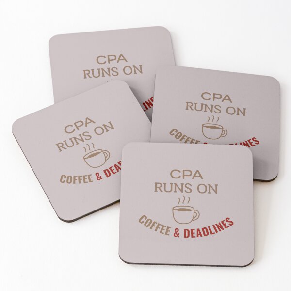 Item preview, CPA Runs on Coffee & Deadlines – Funny Tax Accountant Shirt Gift designed and sold by arceeddesign.