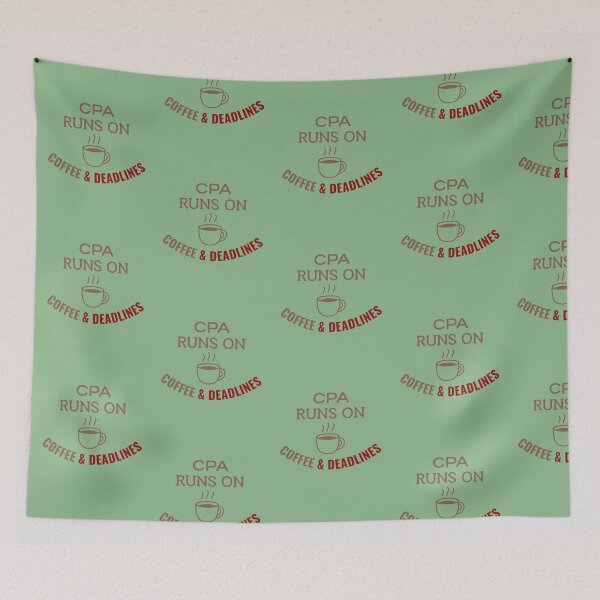Item preview, CPA Runs on Coffee & Deadlines – Funny Tax Accountant Shirt Gift designed and sold by arceeddesign.