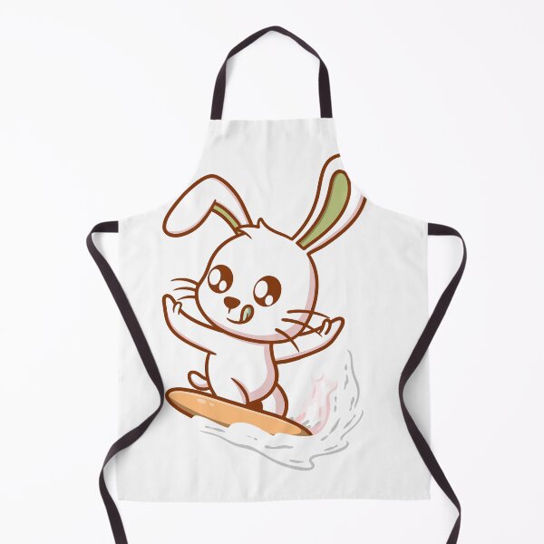 Item preview, Cute Rabbit Riding Waves | Fun Beach & Surf Art stickers designed and sold by Fouziaart08.