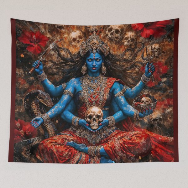 Item preview, Mahakali Crowned in Skulls designed and sold by AliceWhiteDF.