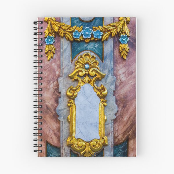 Item preview, Ornate Gold Embellishment With Marble Panel and Floral Garland on Rich Marble Wall designed and sold by Nmallia.