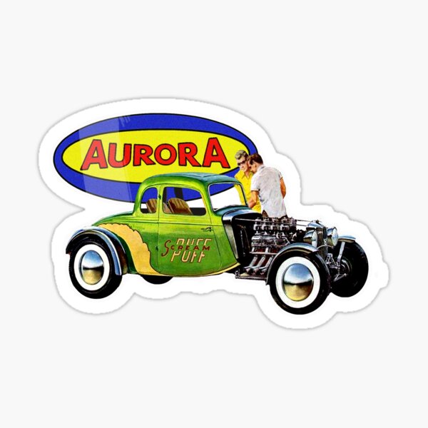 "Aurora Car" Sticker for Sale by Retrorockit Redbubble