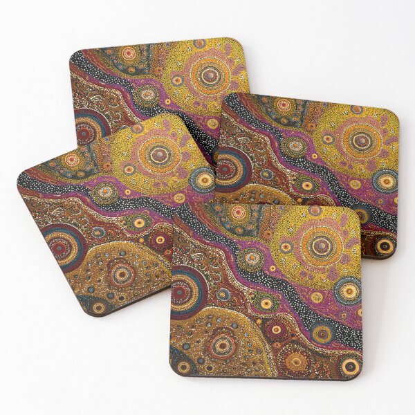 Item preview, Aboriginal Inspired Art - Chaotic Circles Landscape designed and sold by GrinGalore.