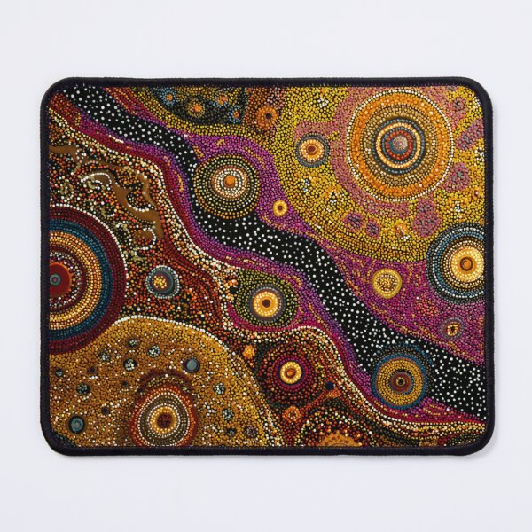 Item preview, Aboriginal Inspired Art - Chaotic Circles Landscape designed and sold by GrinGalore.