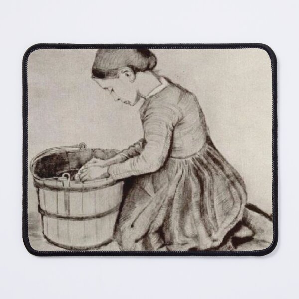 Item preview, Girl Kneeling in Front of a Bucket designed and sold by SharonTheFirst.