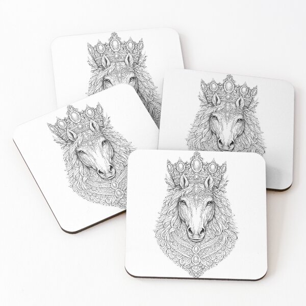 Item preview, Horse Mandala Royal Line Art. designed and sold by Nika Art Studio.