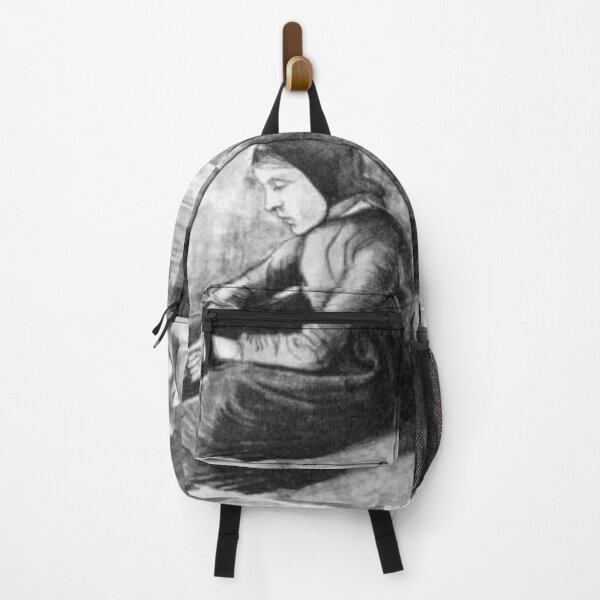 Item preview, Girl with Black Cap Sitting on the Ground designed and sold by SharonTheFirst.