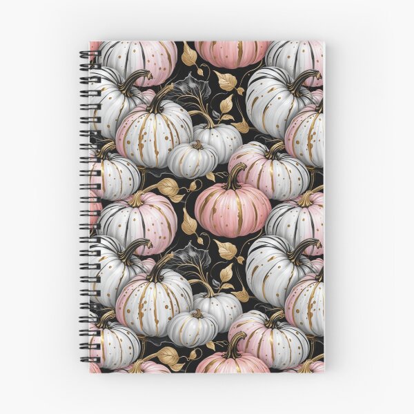 Item preview, Elegant Pastel Pumpkins on Black Seamless Pattern designed and sold by Fabricbella.