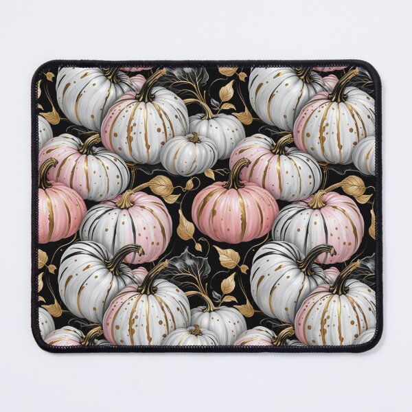 Item preview, Elegant Pastel Pumpkins on Black Seamless Pattern designed and sold by Fabricbella.