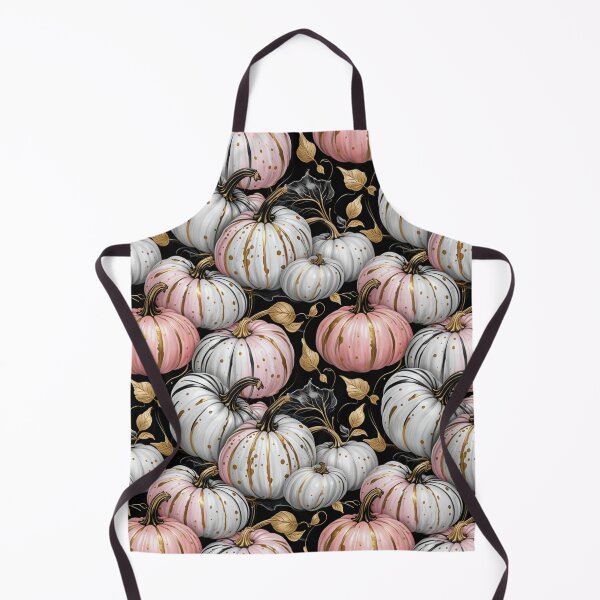 Item preview, Elegant Pastel Pumpkins on Black Seamless Pattern designed and sold by Fabricbella.