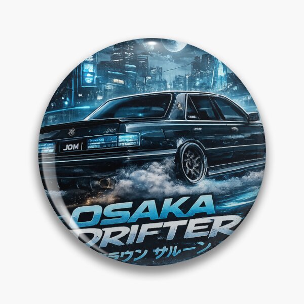 Item preview, Osaka Drift – JDM Toyota Crown Saloon Midnight Sticker designed and sold by Wander Pop Studio.